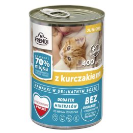 FRENDI Junior with Chicken chunks in delicate sauce - wet cat food - 400g
