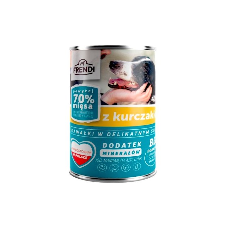 FRENDI with Chicken chunks in delicate sauce - wet dog food - 400g