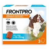 FRONTPRO Flea and tick tablets for dog ( 10-25 kg) - 3x 68mg