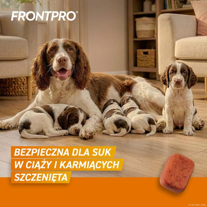 FRONTPRO Flea and tick tablets for dog ( 10-25 kg) - 3x 68mg