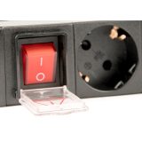 EnerGenie EG-PDU-014 Rack Power Distribution Unit (8 Schuko sockets 1U 16A Schuko plug 3m black color)