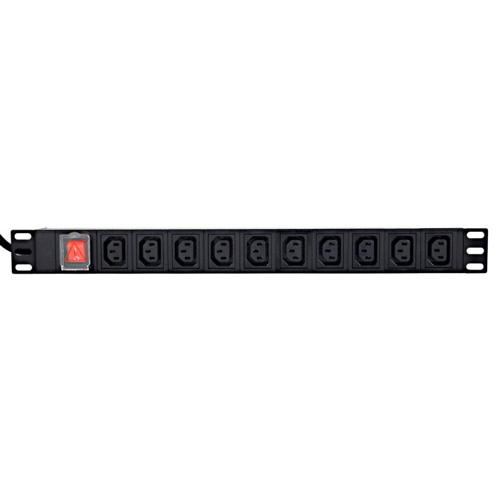EnerGenie EG-PDU-10C132C19 Power distribution unit (PDU) 10 pcs C13 sockets 1U 16A C20 plug 2 m cable black