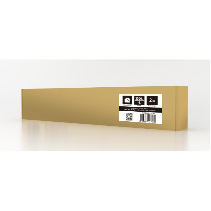 EnerGenie EG-PDU-10C132C19 Power distribution unit (PDU) 10 pcs C13 sockets 1U 16A C20 plug 2 m cable black