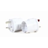 Gembird A-AC-EUFUKM-01 AC power adapter EU Schuko socket to UK plug 13 A