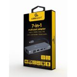 Gembird A-CM-COMBO7-01 notebook dock/port replicator USB 3.2 Gen 1 (3.1 Gen 1) Type-A Grey
