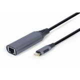 Gembird A-USB3C-LAN-01 notebook dock/port replicator USB 3.2 Gen 1 (3.1 Gen 1) Type-C Black Grey