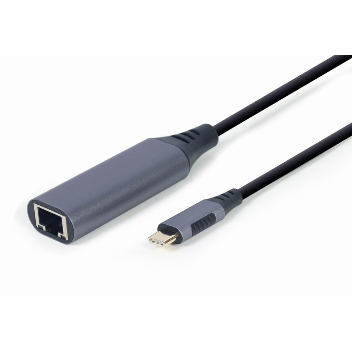 Gembird A-USB3C-LAN-01 notebook dock/port replicator USB 3.2 Gen 1 (3.1 Gen 1) Type-C Black Grey