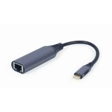 Gembird A-USB3C-LAN-01 notebook dock/port replicator USB 3.2 Gen 1 (3.1 Gen 1) Type-C Black Grey
