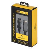 Gembird CC-DP-HDMI-4K-6 video cable adapter 1.8 m DisplayPort HDMI Type A (Standard) Black