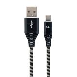 Gembird CC-USB2B-AMCM-2M-BW USB cable USB 2.0 USB A USB C Black White