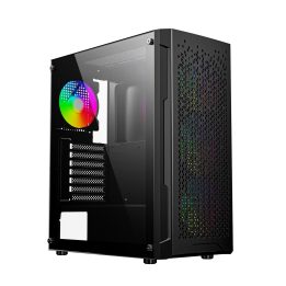 Gembird CCC-FC-400X Gaming ARGB computer case Fornax 400X black