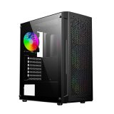 Gembird CCC-FC-400X Gaming ARGB computer case Fornax 400X black