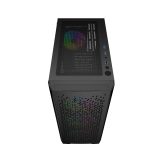 Gembird CCC-FC-400X Gaming ARGB computer case Fornax 400X black