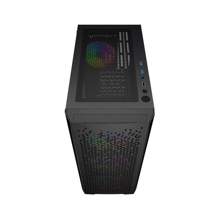 Gembird CCC-FC-400X Gaming ARGB computer case Fornax 400X black