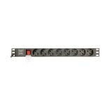 Gembird EG-PDU-014-C14 power distribution unit (PDU) 8 AC outlet(s) 1U Black