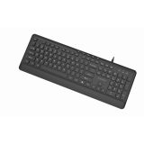 Gembird KB-MCH-05 Slim wired multimedia keyboard black US layout