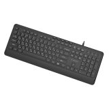 Gembird KB-MCH-05-CYRL Slim wired multimedia keyboard black RU layout