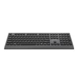 Gembird KB-MCH-06-CYRL Slim wired multimedia keyboard with Type-C adapter Cyrillic layout black