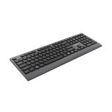 Gembird KB-MCH-06-CYRL Slim wired multimedia keyboard with Type-C adapter Cyrillic layout black