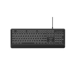 Gembird KB-UML-04 Slim wired backlight keyboard black US layout