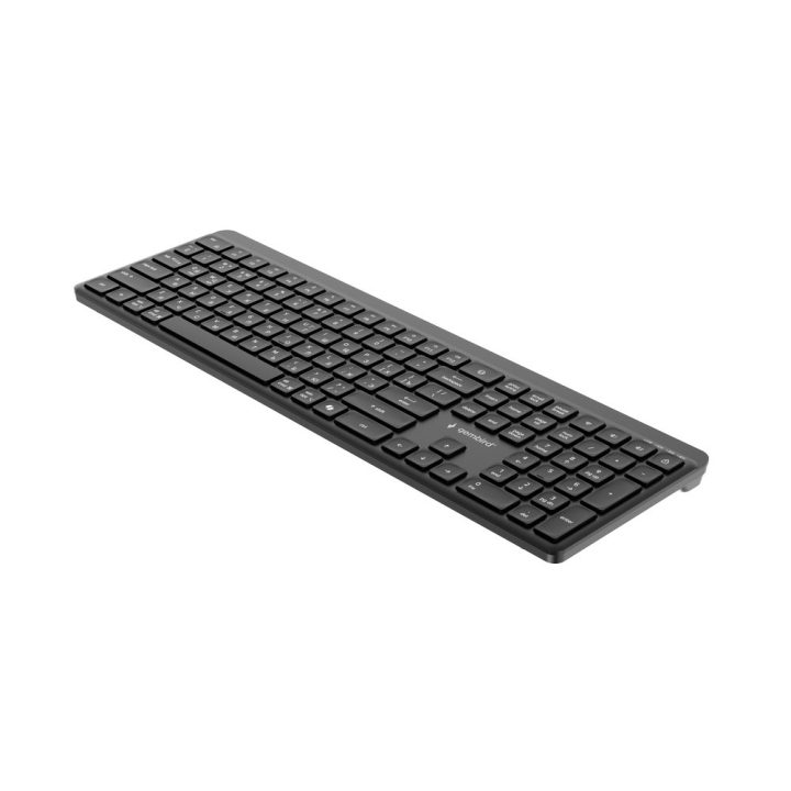 Gembird KB-WPS-03-CYRL Dual-mode pro-business slim wireless keyboard 2.4G+BT RU layout