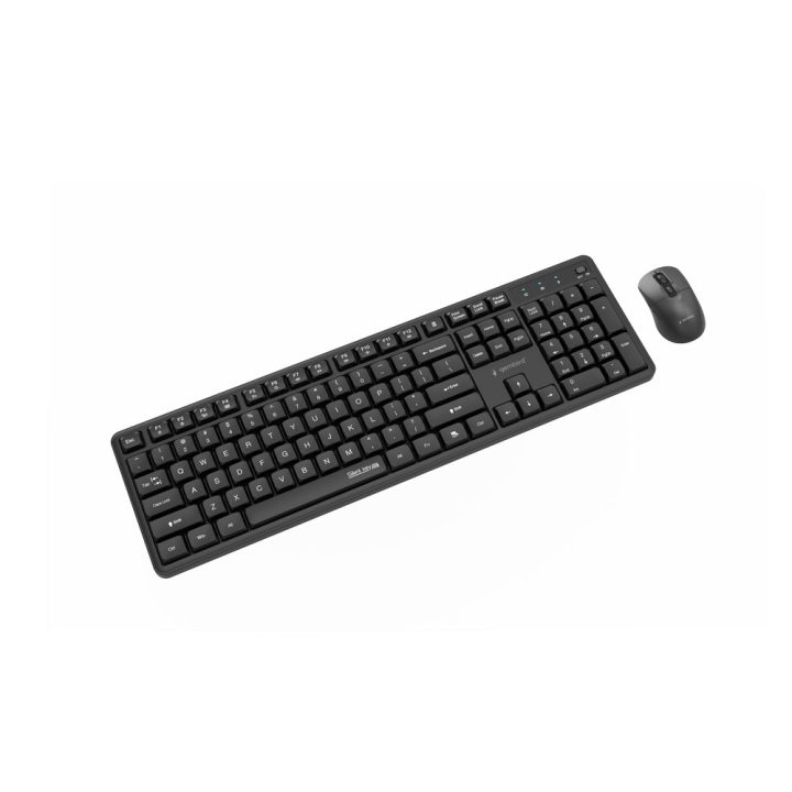Gembird KBS-WMS-01 Silent key Pro Business wireless desktop set black US layout