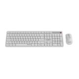 Gembird KBS-WMS-01-W Silent key Pro Business wireless desktop set white US layout