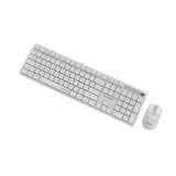 Gembird KBS-WMS-01-W Silent key Pro Business wireless desktop set white US layout