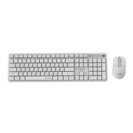 Gembird KBS-WMS-01-W-CYRL Silent key Pro Business wireless desktop set white RU layout