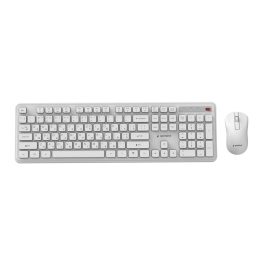 Gembird KBS-WPS-01 Slim Pro Business wireless desktop set white RU layout