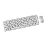 Gembird KBS-WPS-01 Slim Pro Business wireless desktop set white RU layout