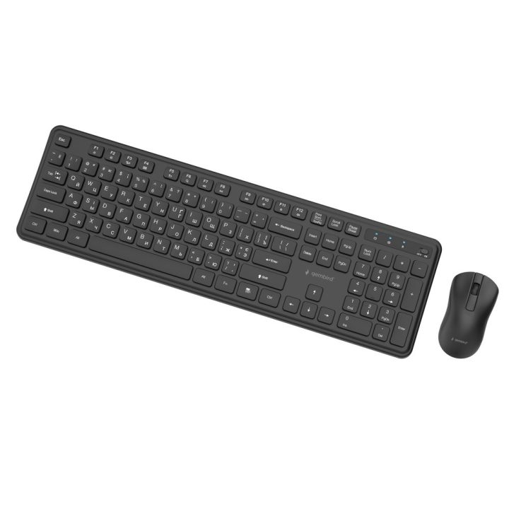 Gembird KBS-WPS-01-W Slim Pro Business wireless desktop set black RU layout