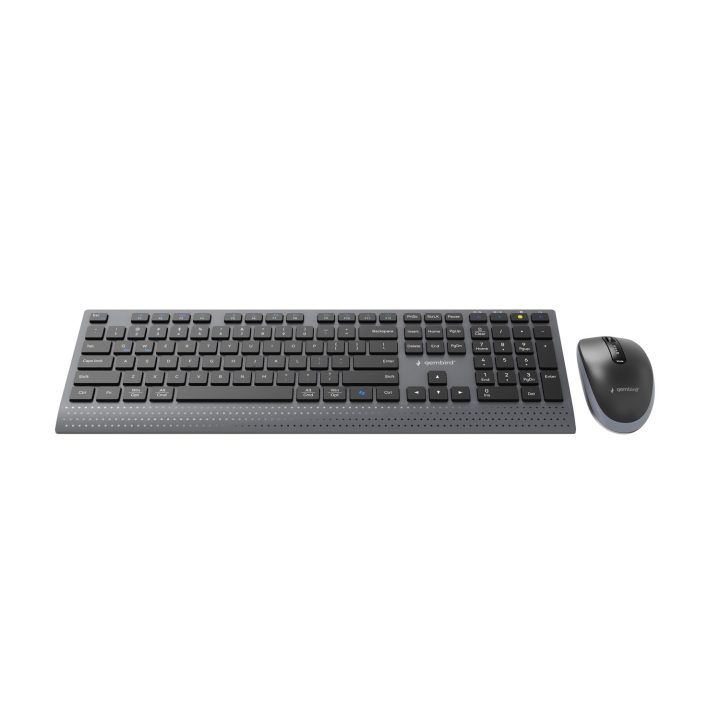 Gembird KBS-WPS-02 Dual-mode slim wireless desktop set 2.4G+BT US layout