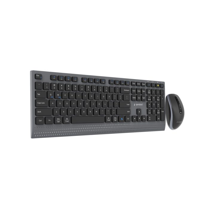 Gembird KBS-WPS-02 Dual-mode slim wireless desktop set 2.4G+BT US layout