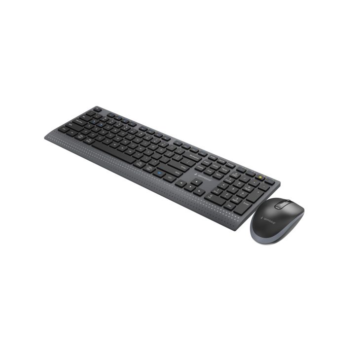 Gembird KBS-WPS-02 Dual-mode slim wireless desktop set 2.4G+BT US layout