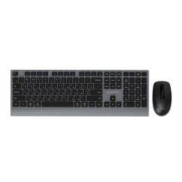 Gembird KBS-WPS-02-CYRL Dual-mode slim wireless desktop set 2.4G+BT RU layout