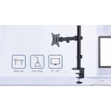 Gembird MA-D1-03 monitor mount / stand 81.3 cm (32 ) Desk Black