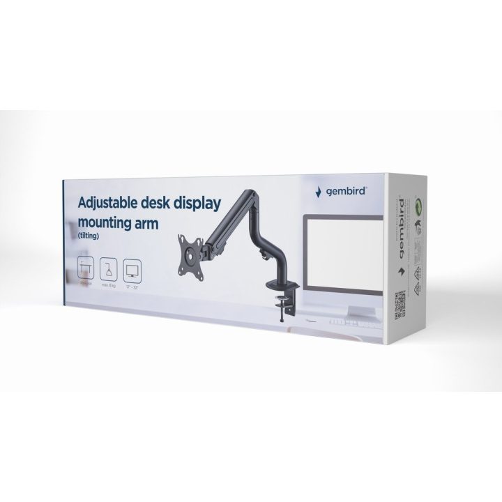 Gembird MA-DA1-02 Adjustable desk display mounting arm (tilting) 17”-32” up to 8 kg