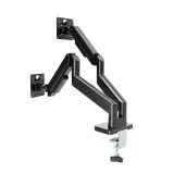 Gembird MA-DA2-06 Desk mounted adjustable double monitor arm 17 -32 black