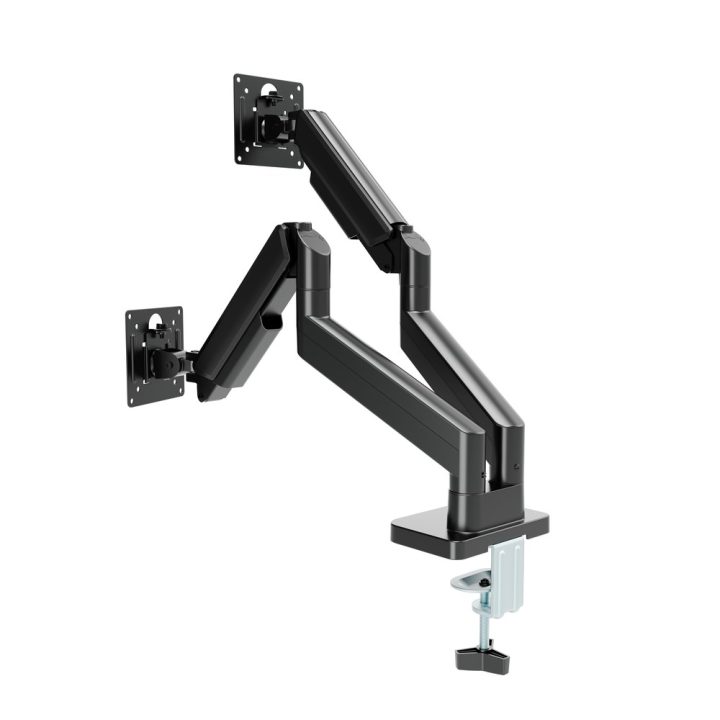 Gembird MA-DA2-06 Desk mounted adjustable double monitor arm 17 -32 black