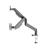 Gembird MA-DA2-06 Desk mounted adjustable double monitor arm 17 -32 black