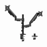 Gembird MA-DA2P-02 Adjustable desk 2-display mounting arm 17”-32” black
