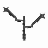 Gembird MA-DA2P-02 Adjustable desk 2-display mounting arm 17”-32” black