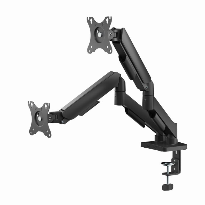 Gembird MA-DA2U-01 Adjustable desk 2-display mounting arm with USB ports 17”-32” black