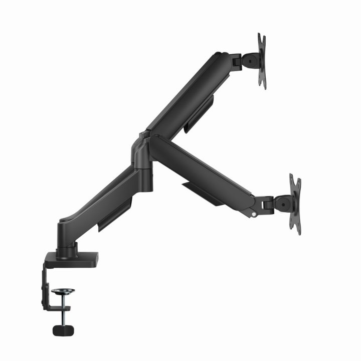 Gembird MA-DA2U-01 Adjustable desk 2-display mounting arm with USB ports 17”-32” black