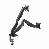 Gembird MA-DA2U-01 Adjustable desk 2-display mounting arm with USB ports 17”-32” black