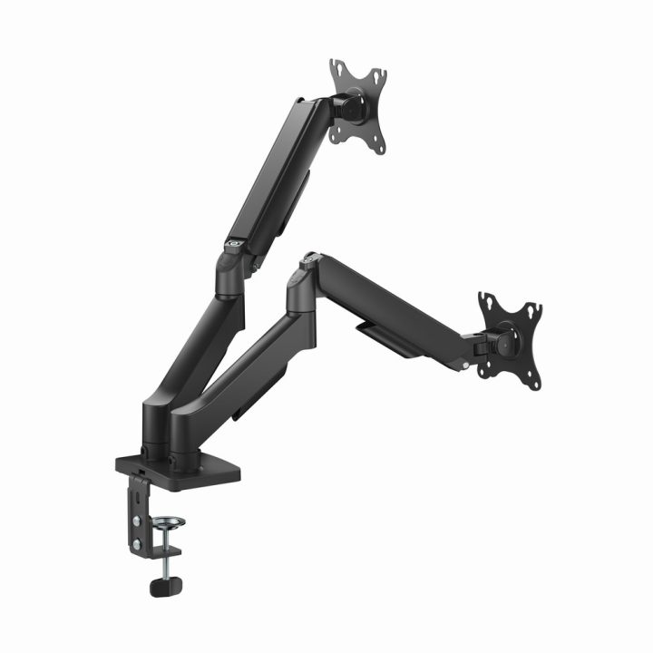 Gembird MA-DA2U-01 Adjustable desk 2-display mounting arm with USB ports 17”-32” black