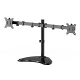 Gembird MS-D2ST-02 Monitor desk stand (rotate tilt swivel) 13”-32” black