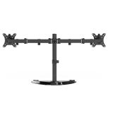 Gembird MS-D2ST-02 Monitor desk stand (rotate tilt swivel) 13”-32” black