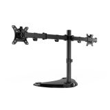 Gembird MS-D2ST-02 Monitor desk stand (rotate tilt swivel) 13”-32” black